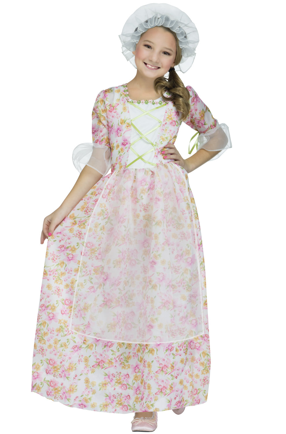Deluxe Colonial Girl Child Costume
