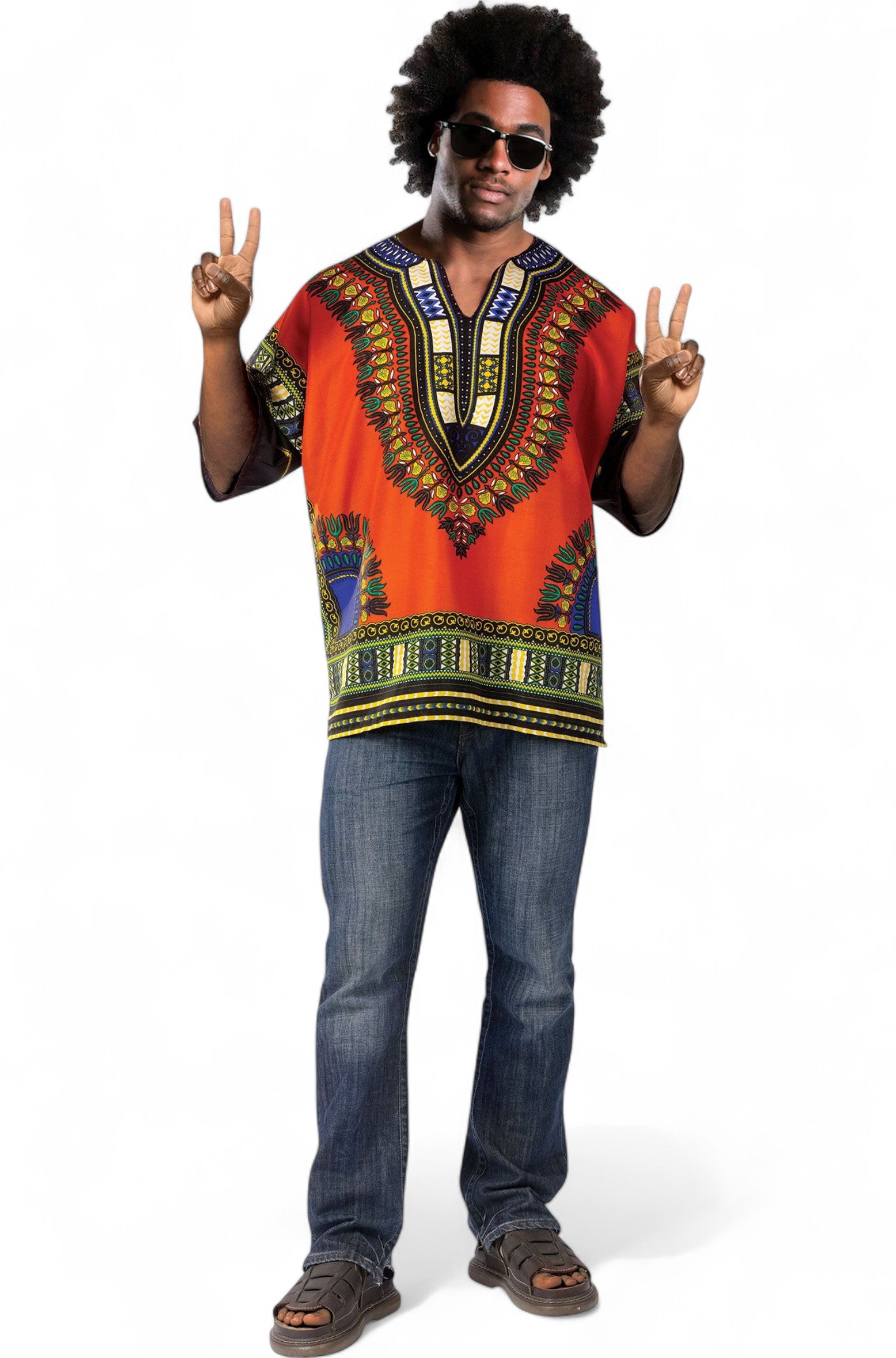 Dashiki Hippie Shirt Adult Costume