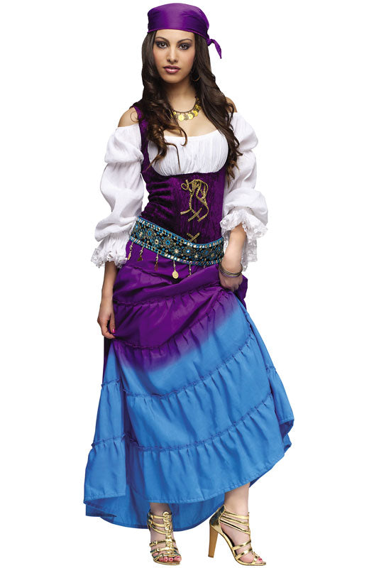 strapless open back dress Gypsy Moon Adult Costume