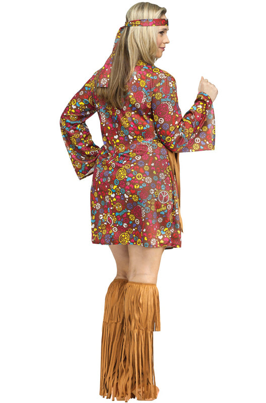 Peace and Love Hippie Plus Size Costume