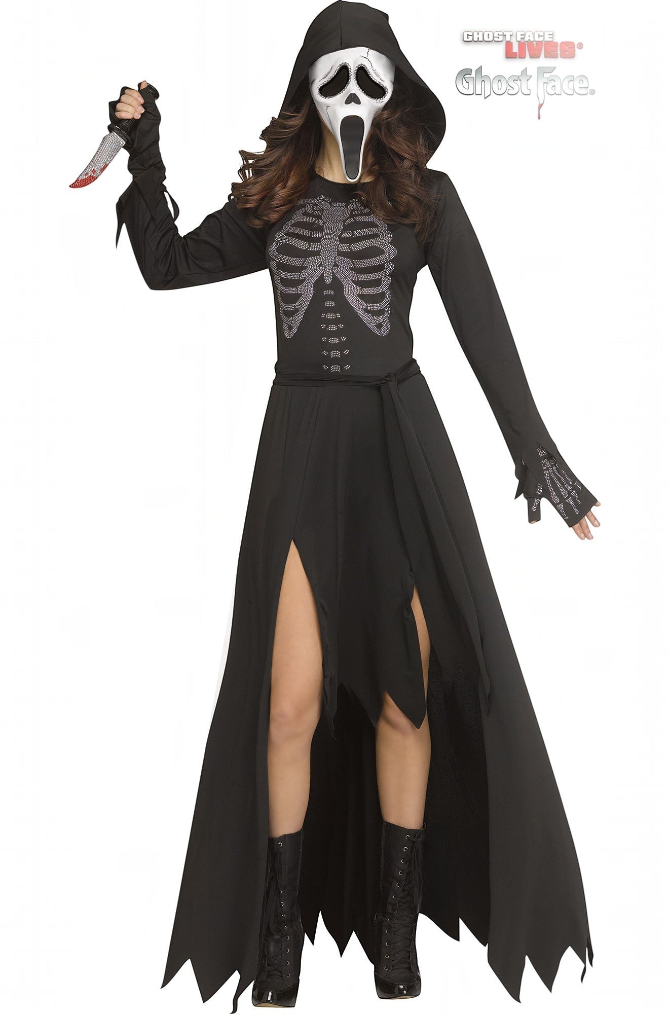 Skele-Stone Ghost Face Adult Costume