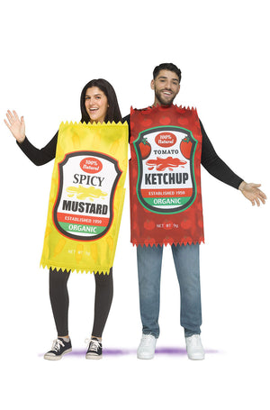 Mustard & Ketchup Couple Adult Costume
