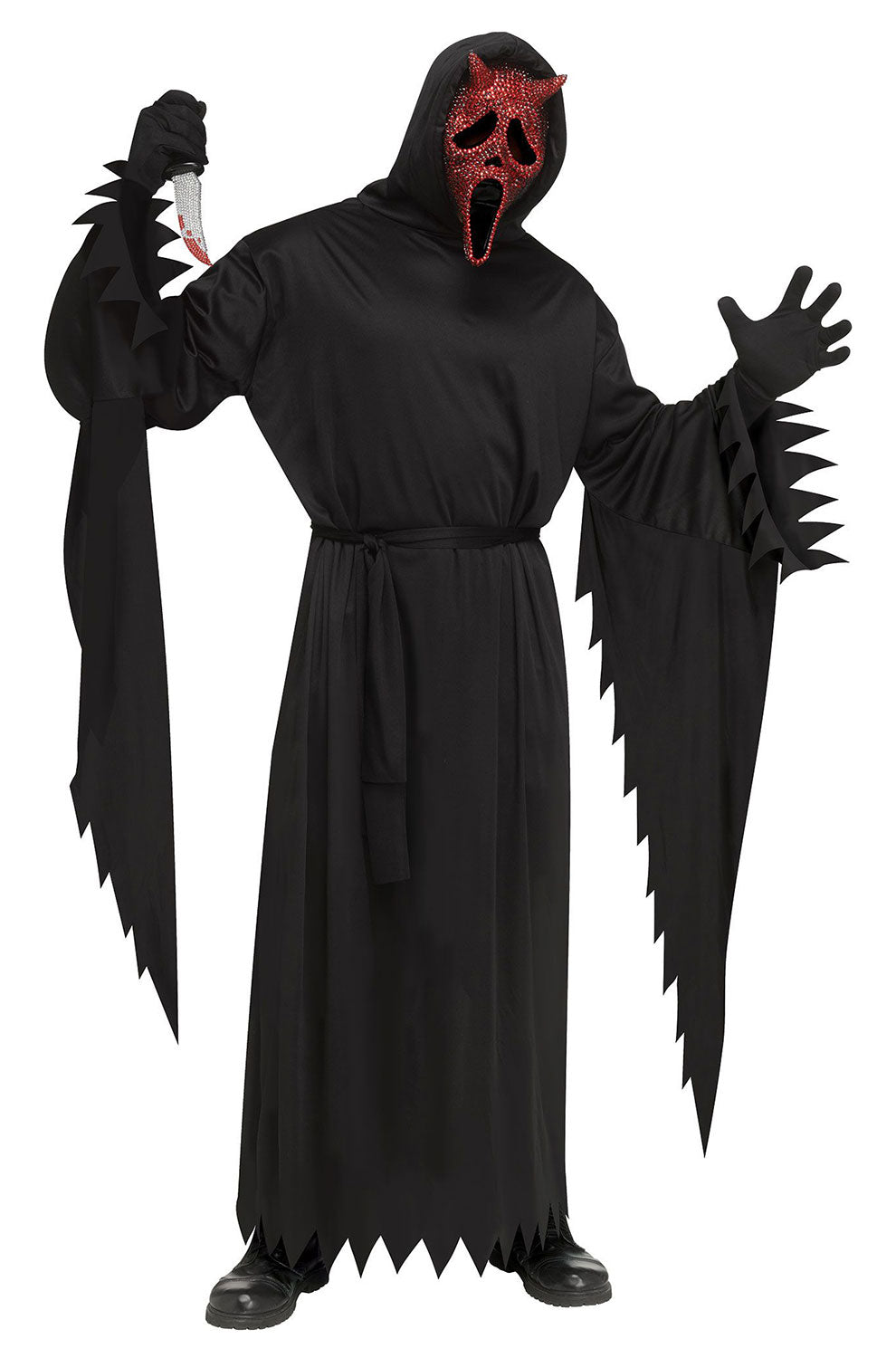 Devil Ghost Face Bling Adult Costume