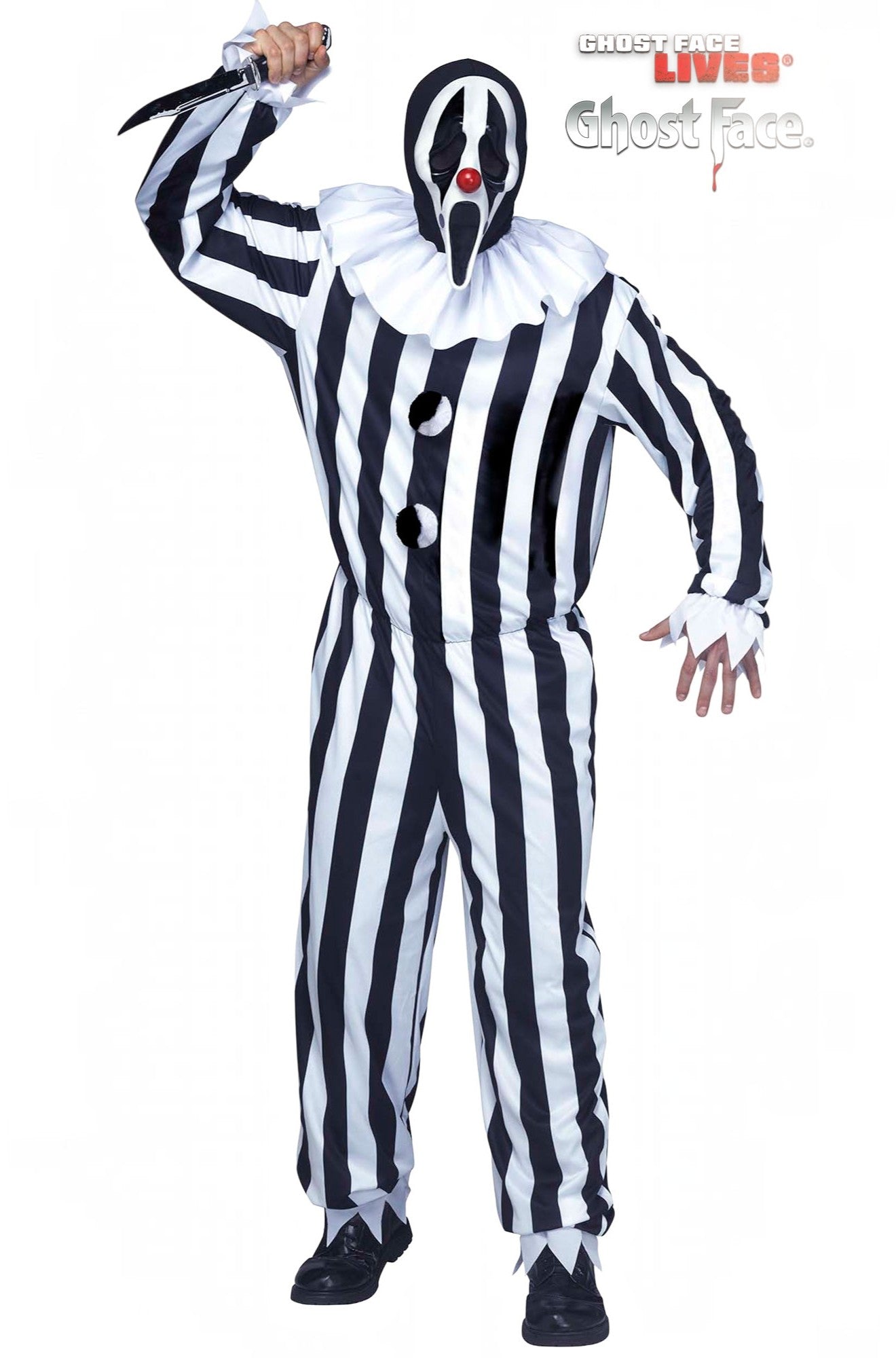 Circus Ghost Face Adult Costume