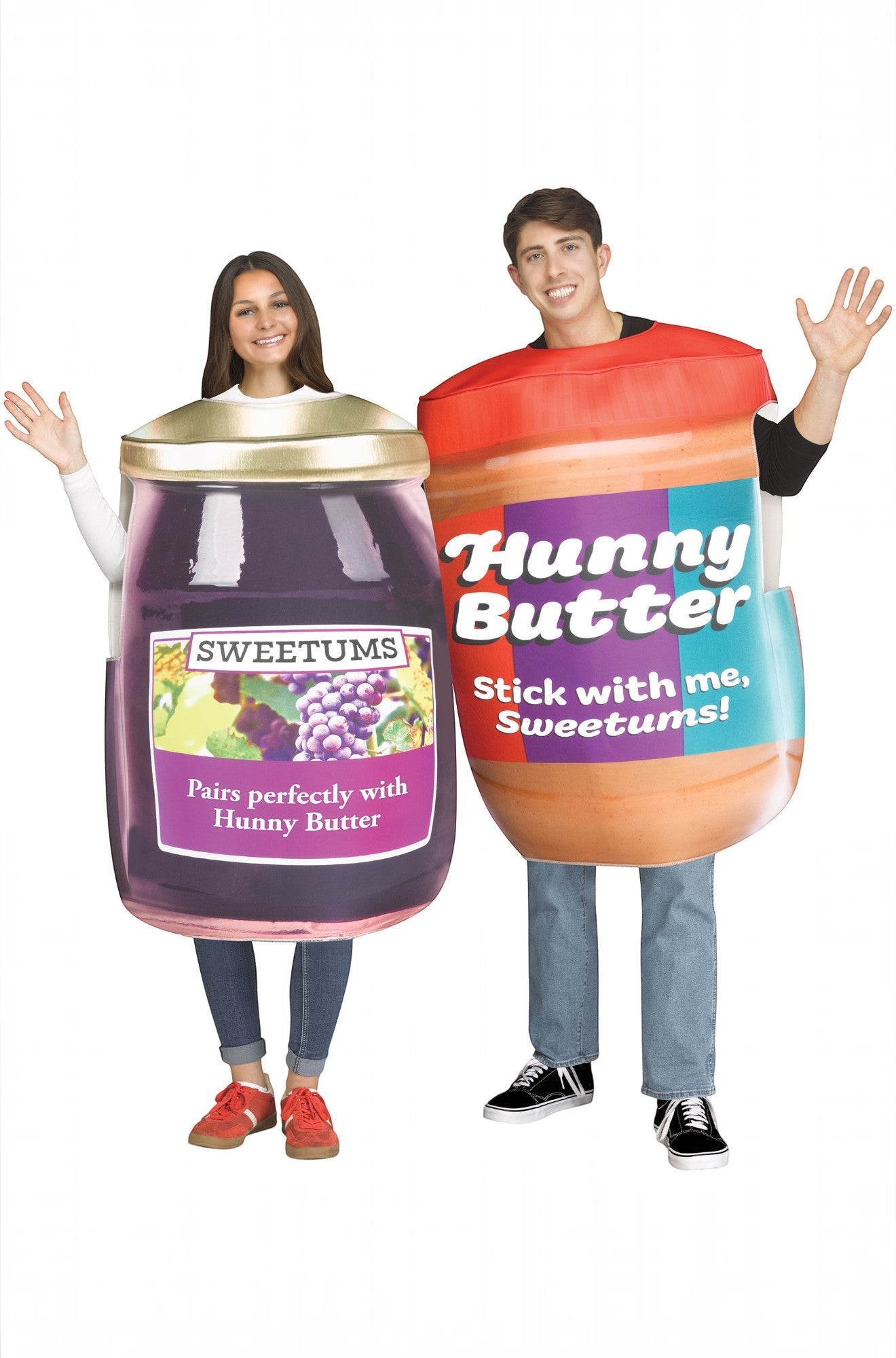 Peanut Butter and Jelly Jars Adult Couples Costume