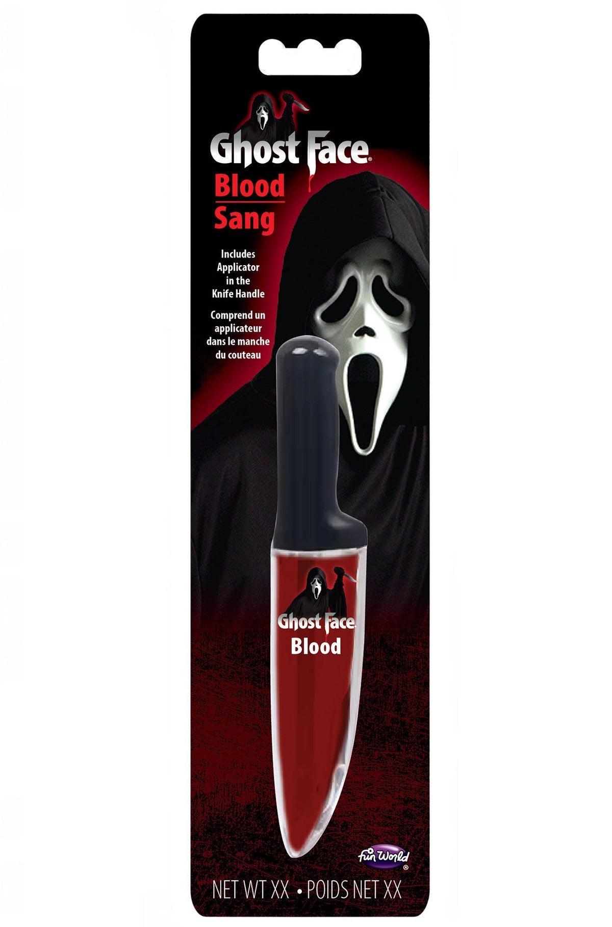 Ghost Face Knife with Fake Blood