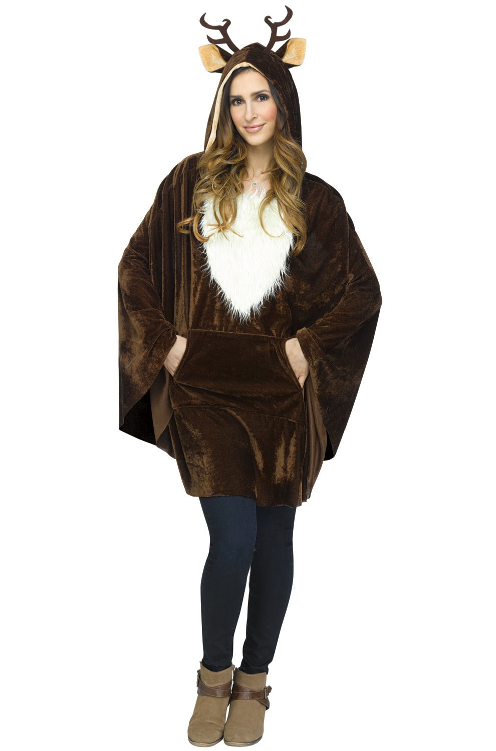 Reindeer Poncho Adult Costume