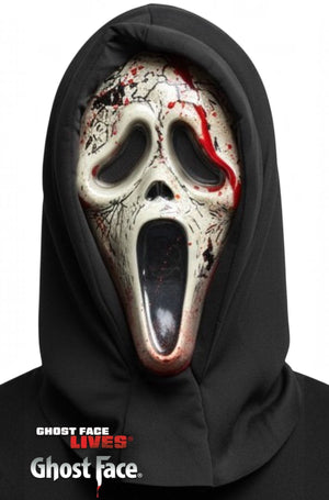 Aged Ghost Face Bleeding Adult Mask