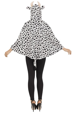 Cow Hooded Poncho Adult Costume