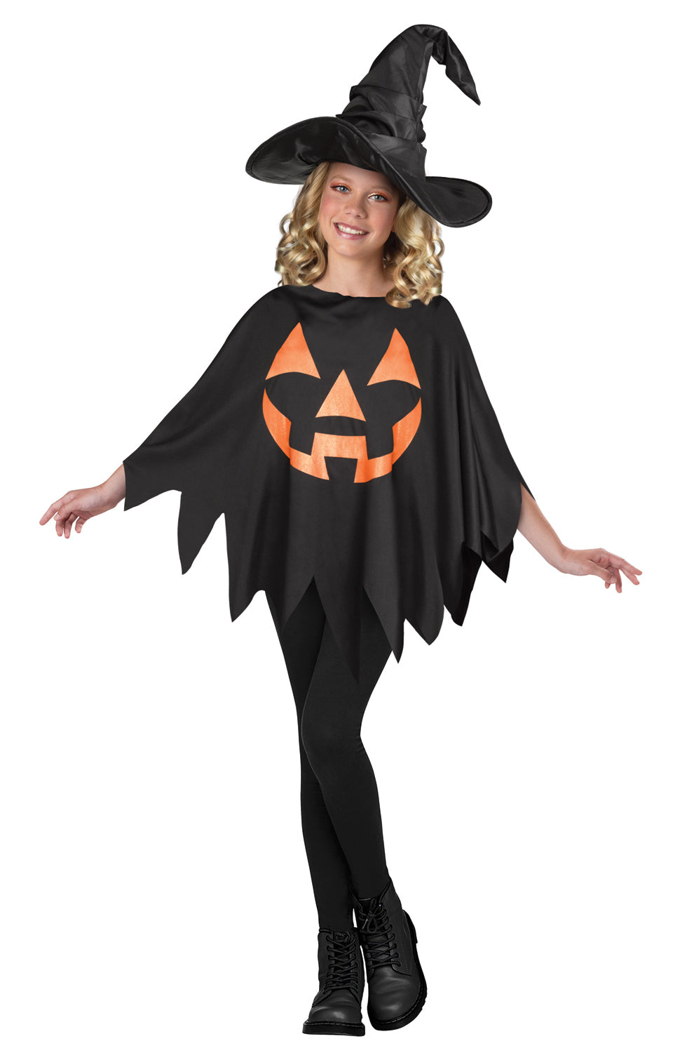 Jack O'Lantern Poncho Child Costume