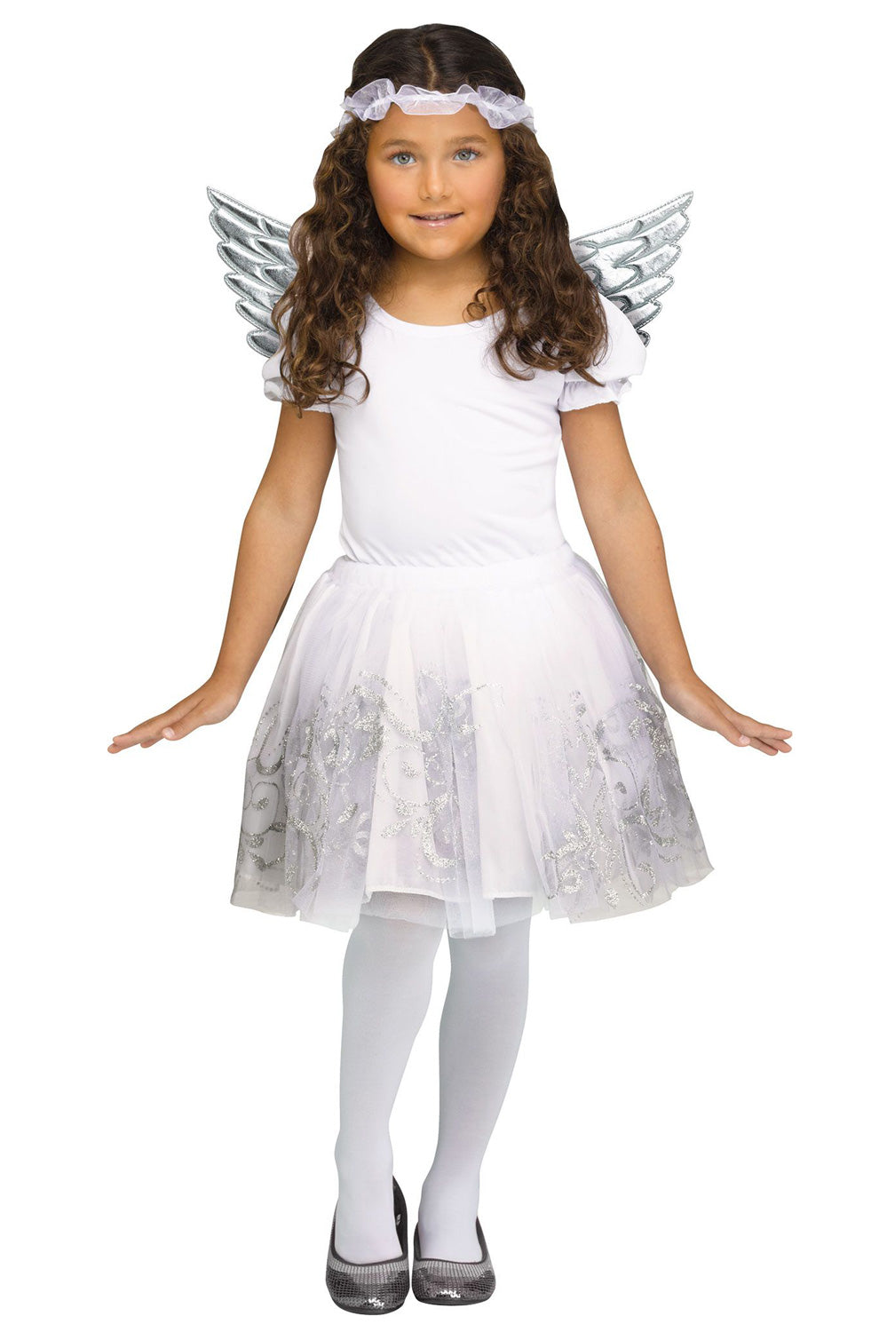 Angel Wing Set Child Costume Kit (Silver)