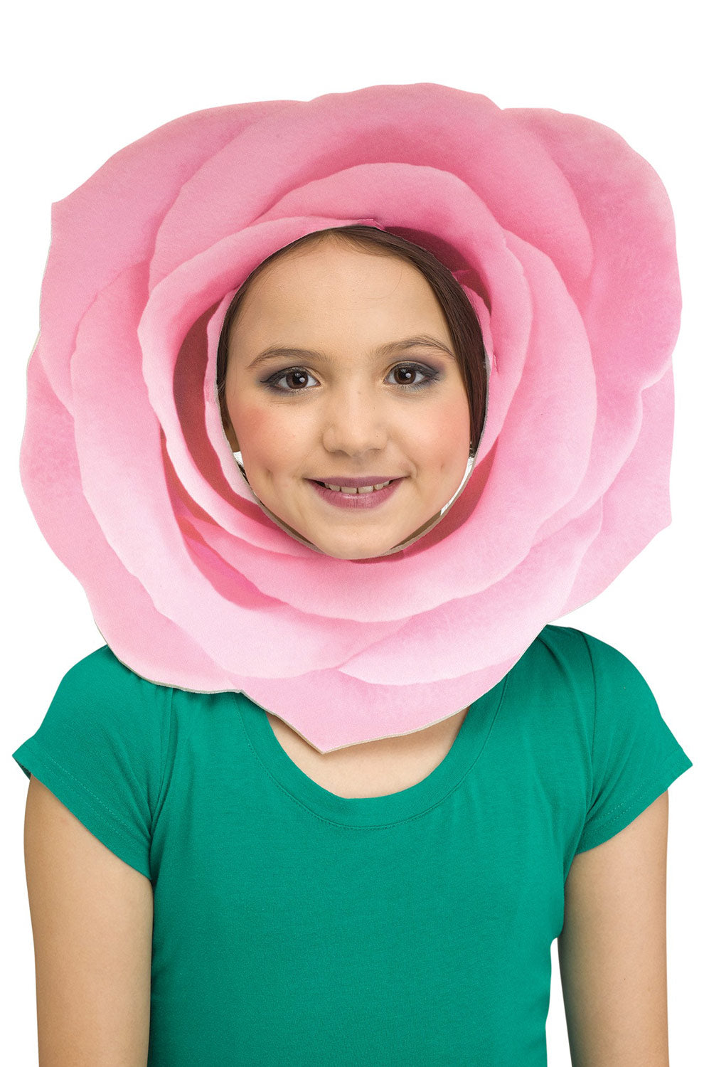 Pink Rose Flower Face Mask – Pure Costumes