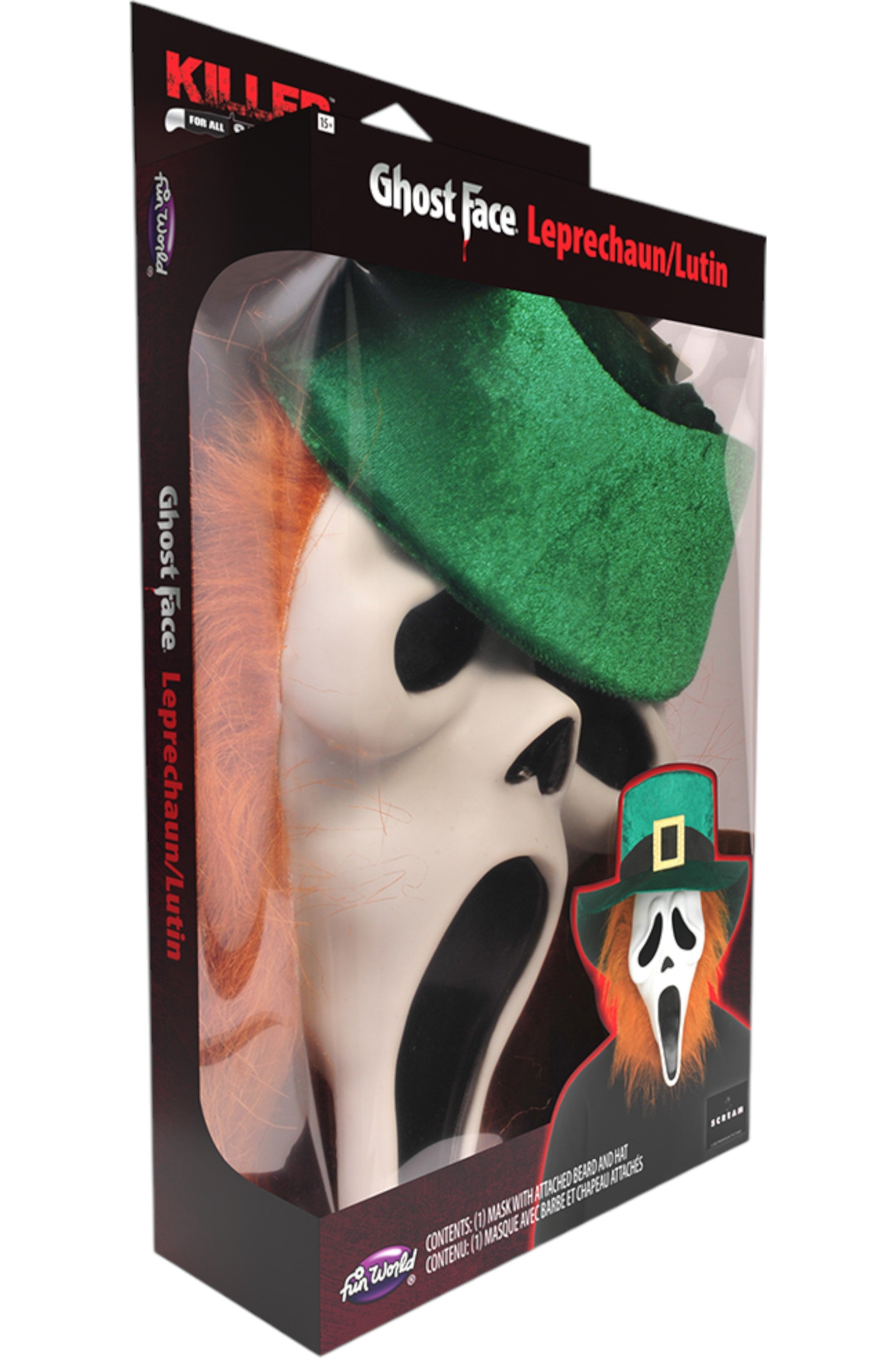 St. Patrick's Day Ghost Face Adult Mask