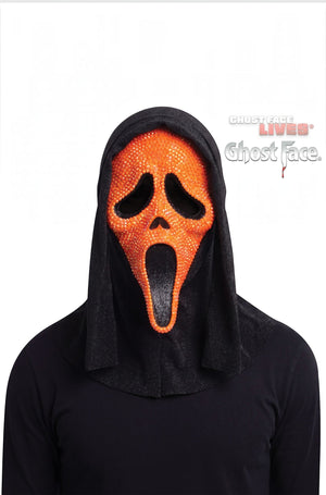 Ghost Face Neon Bling Adult Mask