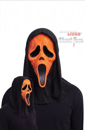 Ghost Face Neon Bling Adult Mask