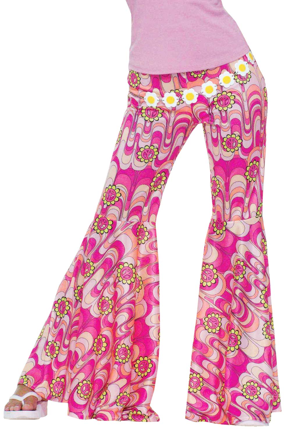 Flower Power Bell Bottoms Adult Costume