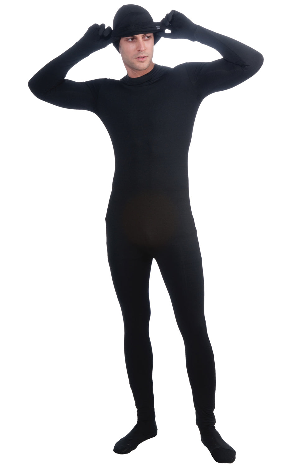 Black Disappearing Man Adult Costume (X-Large)