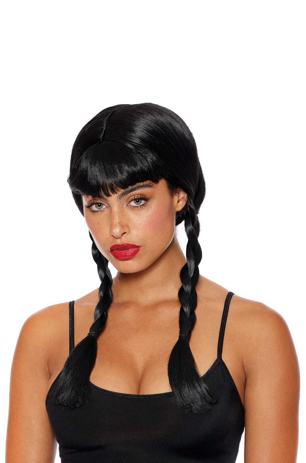 Double Braid with Bangs Adult Wig