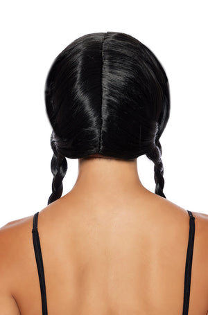 Double Braid with Bangs Adult Wig