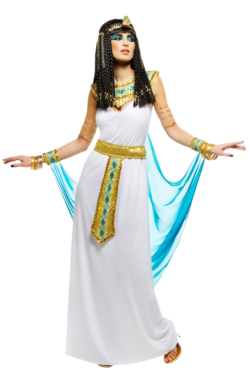 queen cleopatra dress Adult Costume long floral dress with long sleeves but thats just making WIdth:E (Wide) Black. Embroidered. Breezy. That's Nefertiti