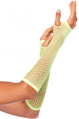 Triangle Net Fingerless Gloves