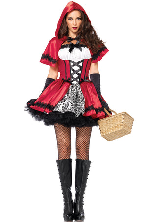 Gothic Red Riding Hood Adult Costume