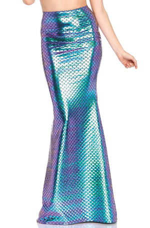 Iridescent Scale Mermaid Skirt Adult Costume