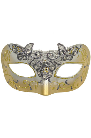 Lace Fairy Masquerade Mask (Gold)