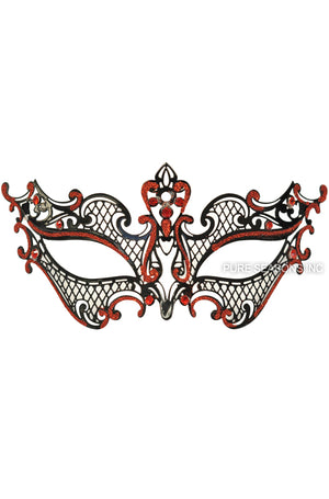 Royal Guard Venetian Mask (Black/Red)