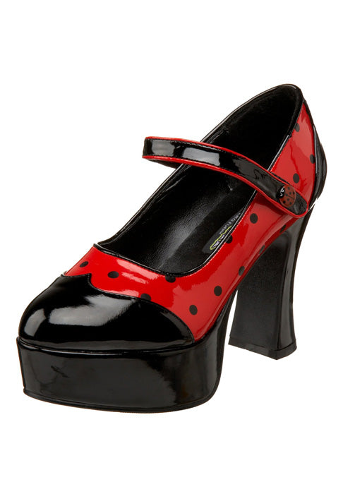 Sexy Love Bug Adult Platform Mary Jane Heels
