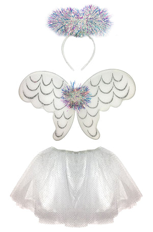Tinsel Angel Skirt Child Costume Kit