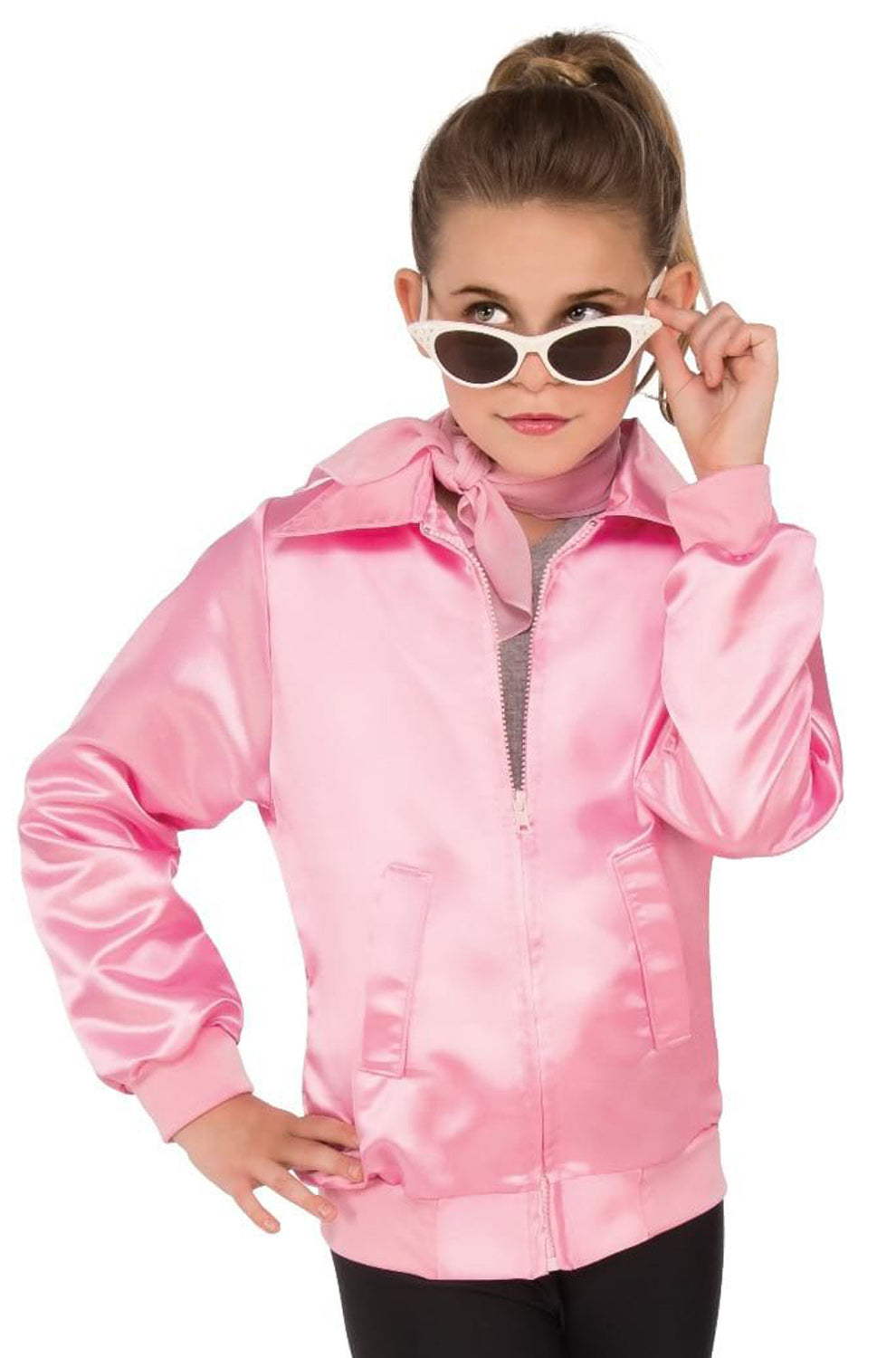 Grease Pink Ladies Jacket Girls' Costume, Small
