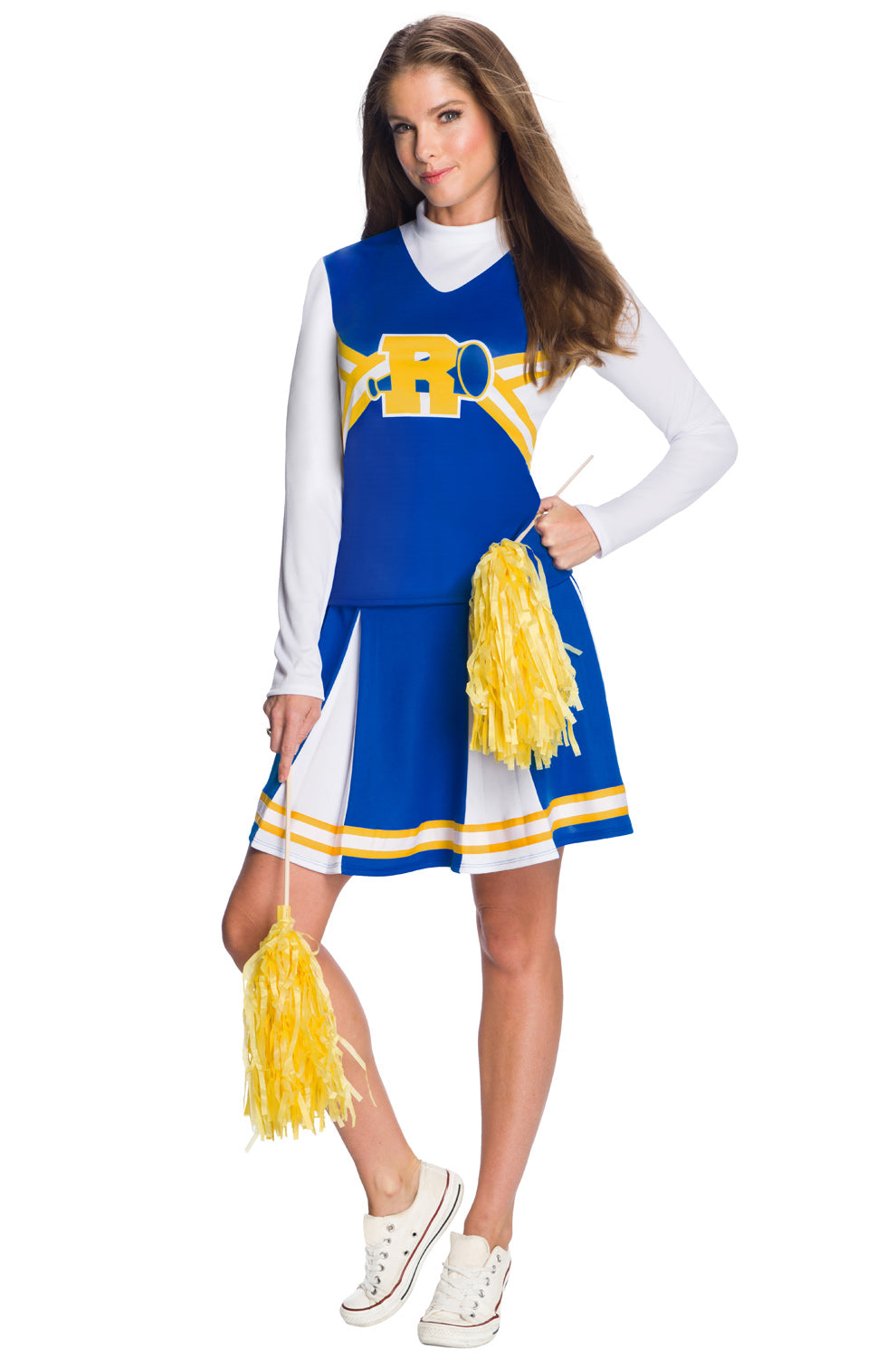 blue cheese dressing coleslaw Rubie's Costume Riverdale Adult Vixens Cheerleader Costume, Blue/White/Yellow, S