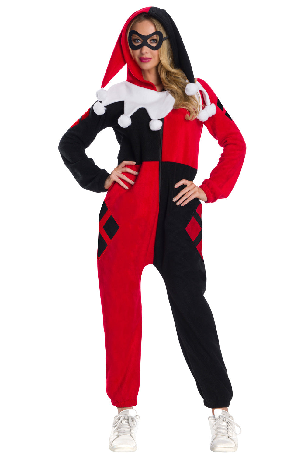 Harley Quinn Onesie Adult Costume