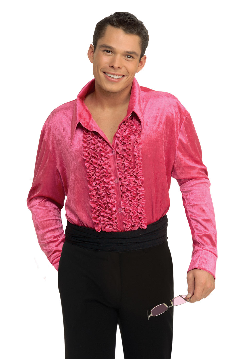 white christmas dresses Velvet Disco Shirt (Pink)