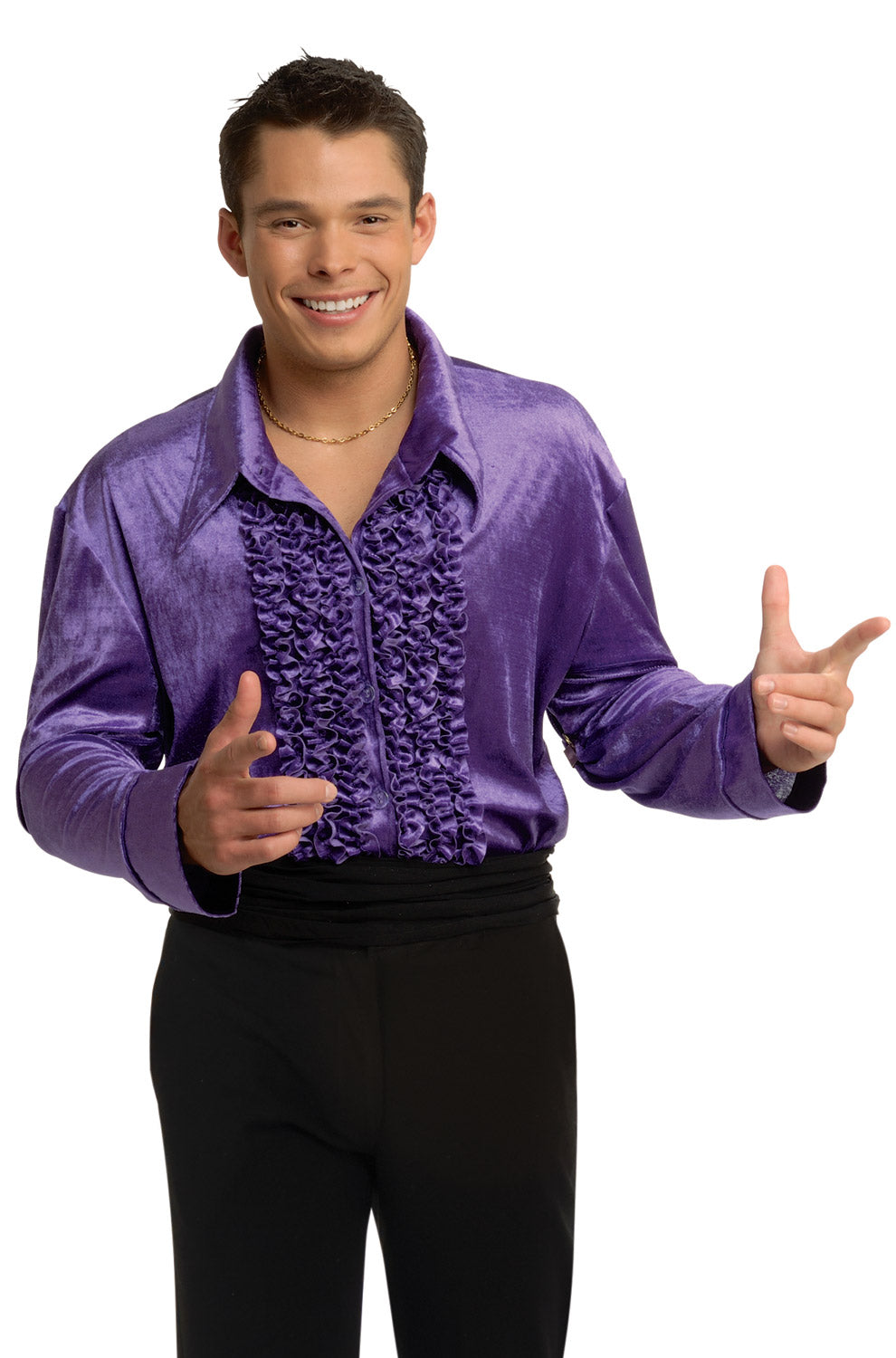 fitted lace wedding dress Men's Lilac Satin Dress Shirt with Tie & Handkerchief 20.5 37/38 / Lilac main image 0