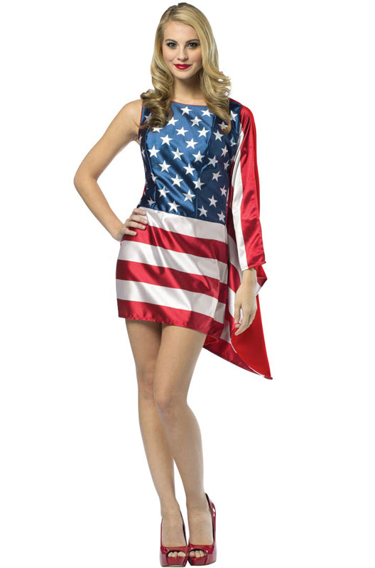 USA Flag Dress Adult Costume