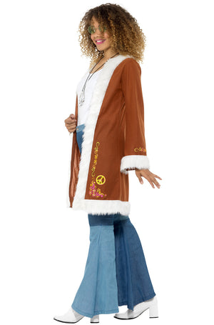 Retro Afghan Coat Adult Costume
