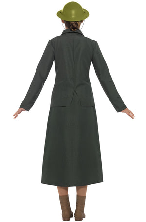 WW2 Army Warden Lady Adult Costume