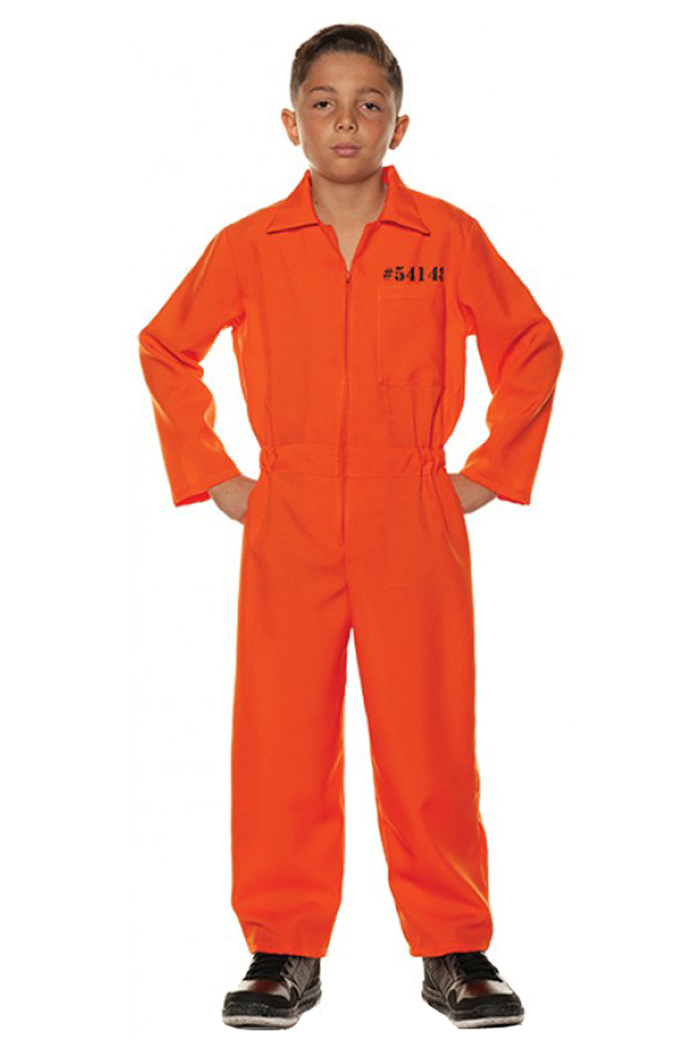 orange jumpsuit fancy dress HalloweenCostumes.com X Large Men Orange Prison Men's Jumpsuit, White/Orange