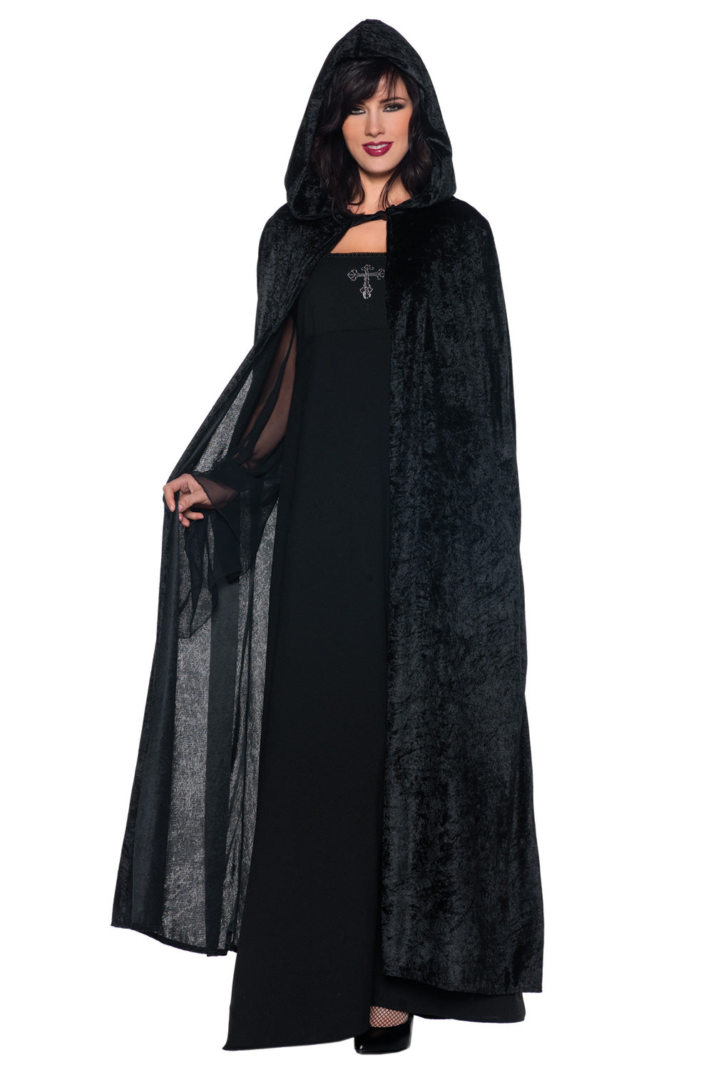 55 Hooded Cloak (Black)