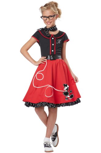 50's Sweetheart Child Costume (Black/Red)