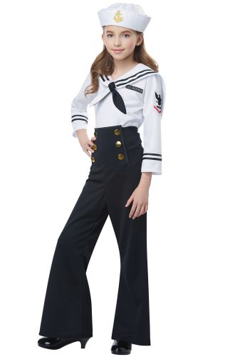Navy/Sailor Girl Child Costume