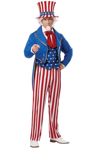 Patriotic Uncle Sam Adult Costume