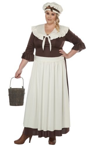 Colonial Village Woman Plus Size Costume