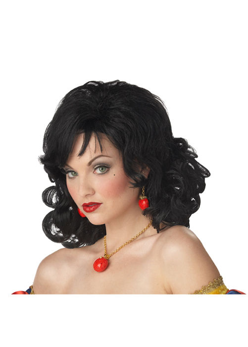 Snow White Costumes For Girls. Snow White Costume Wig - Black