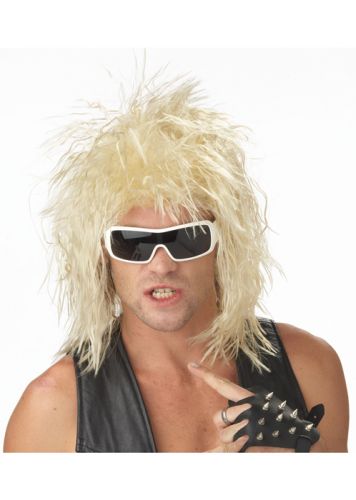 Rockin' Dude Costume Wig (Blonde)