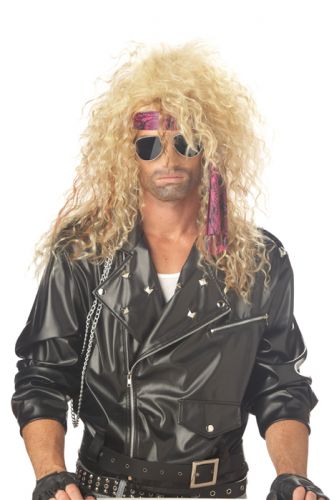 Heavy Metal Rocker Costume Wig - Blonde