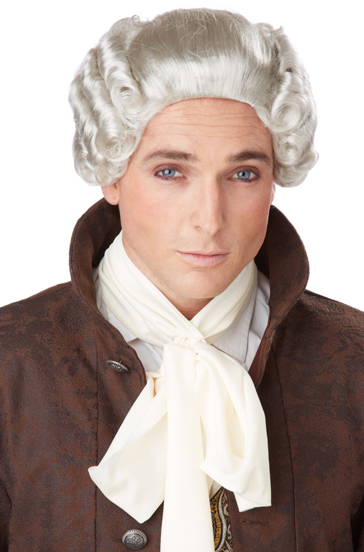 18th Century Peruke Colonial British Judge Halloween Costume Wig Blone or Grey eBay
