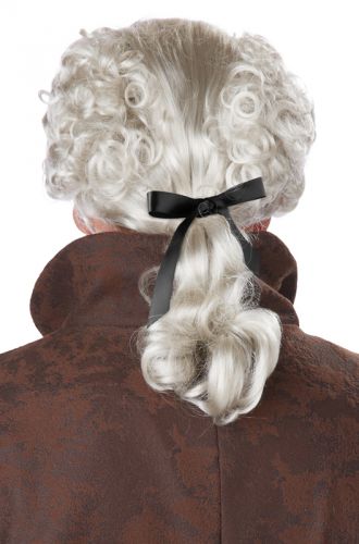 18th Century Peruke Costume Wig (Grey)